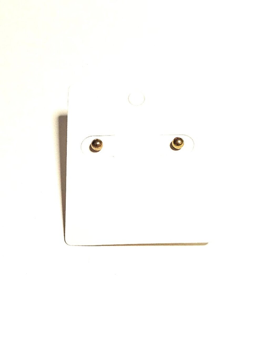 Gold-plated silver stud earrings